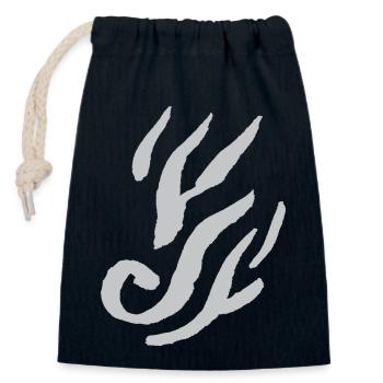 Flamme Ornament - Verschließbarer Geschenkbeutel aus Baumwolle (14x20cm) - Navy - Vorne