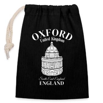 Oxford Great Britain South East England - Verschließbarer Geschenkbeutel aus Baumwolle (14x20cm) - Schwarz - Vorne