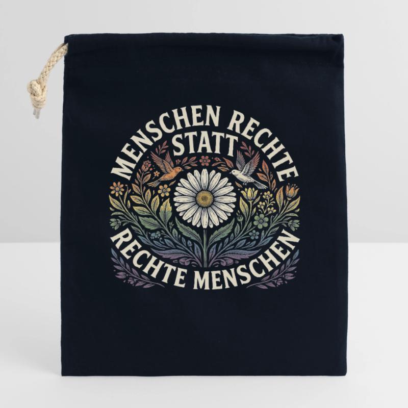 Equality Statement Radicalized by Decency Trend Verschließbarer Geschenkbeutel aus Baumwolle (14x20cm)