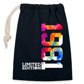 45TH BIRTHDAY LIMITED EDITION 1981 - Closable cotton gift bag (14x20cm) - navy - Front