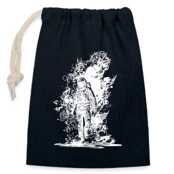 Weltraum Staub Astronauten Outdoor Spaziergang - Verschließbarer Geschenkbeutel aus Baumwolle (14x20cm) - Navy - Vorne