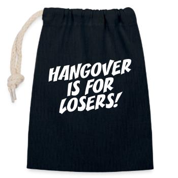 Hangover Is For Losers Kater Ist Für Verlierer Alk - Sac cadeau en coton avec cordon (14 x 20 cm) - bleu marine - Devant