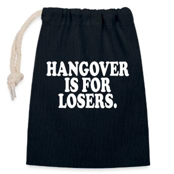 Hangover Is For Losers Kater Ist Für Verlierer Alk - Sac cadeau en coton avec cordon (14 x 20 cm) - bleu marine - Devant