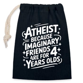 Atheismus Atheist Anti-Religion Agnostiker - Verschließbarer Geschenkbeutel aus Baumwolle (14x20cm) - Navy - Vorne