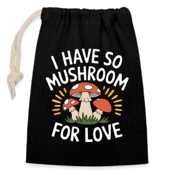 Mushroom Mushrooms Funghi Mushroom - Closable cotton gift bag (14x20cm) - black - Front