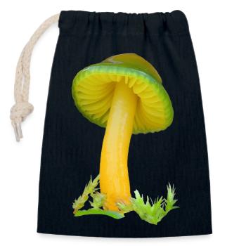 Hygrocybe psittacina feuchter Papagei - Verschließbarer Geschenkbeutel aus Baumwolle (14x20cm) - Navy - Vorne