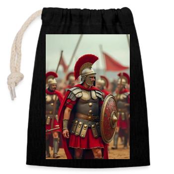 Centurion commands, Slavic myths linger in Rome’s - Closable cotton gift bag (14x20cm) - black - Front