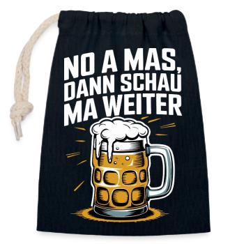 Bier Spruch Prost Krug - Verschließbarer Geschenkbeutel aus Baumwolle (14x20cm) - Navy - Vorne