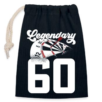 LEGENDARY 60TH BIRTHDAY DARTS LEGEND 1961 - Closable cotton gift bag (14x20cm) - navy - Front
