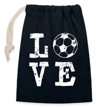 Football Love - Saying Champion World Cup 2026 - Closable cotton gift bag (14x20cm) - navy - Front