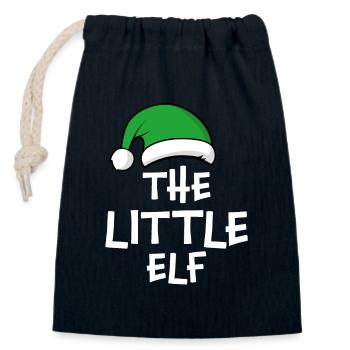 The Little Elf - Closable cotton gift bag (14x20cm) - navy - Front
