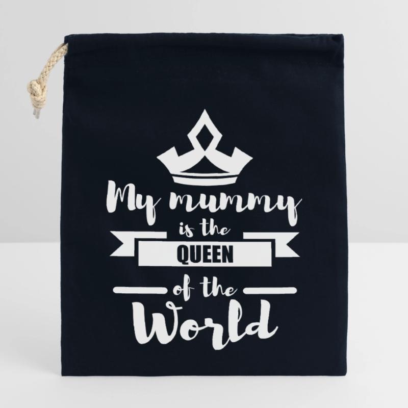 Mutter Spruch Geschenk Mama Muttertag Verschließbarer Geschenkbeutel aus Baumwolle (14x20cm)
