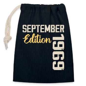 September 1969 - 55th Anniversary September 1969 - Closable cotton gift bag (14x20cm) - navy - Front