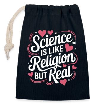 Atheismus Atheist Anti-Religion Agnostiker - Verschließbarer Geschenkbeutel aus Baumwolle (14x20cm) - Navy - Vorne