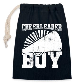 Cheerleader Boy - Verschließbarer Geschenkbeutel aus Baumwolle (14x20cm) - Navy - Vorne