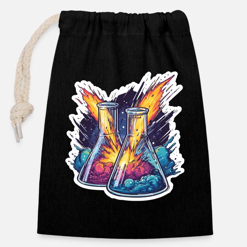 Lab Geek Educational Quadrantid Meteor Shower Expe - Closable cotton gift bag (14x20cm) - black