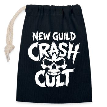 New Guild Crash Cut Skull - Verschließbarer Geschenkbeutel aus Baumwolle (14x20cm) - Navy - Vorne