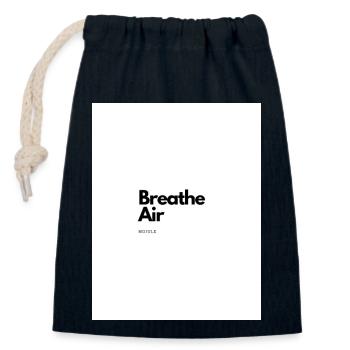 Air - Verschließbarer Geschenkbeutel aus Baumwolle (14x20cm) - Navy - Vorne