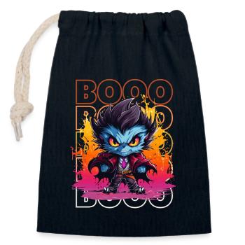 Chibi Durst & Booo! Nightcrawler Vampir T-Shirt! - Verschließbarer Geschenkbeutel aus Baumwolle (14x20cm) - Navy - Vorne