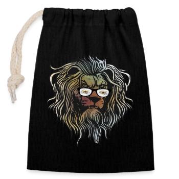 American Virgin Islands - Closable cotton gift bag (14x20cm) - black - Front