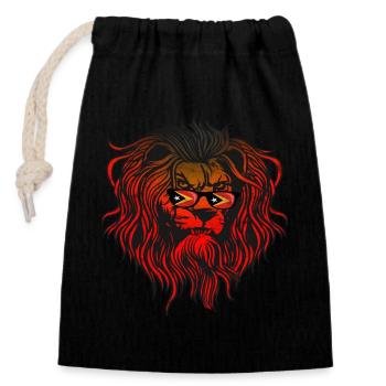 East Timor - Closable cotton gift bag (14x20cm) - black - Front