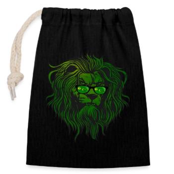 Cocos Islands - Closable cotton gift bag (14x20cm) - black - Front