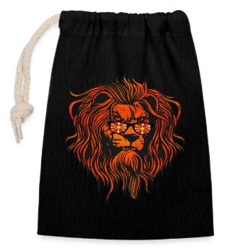 Macédoine du Nord - Sac cadeau en coton avec cordon (14 x 20 cm) - noir - Devant