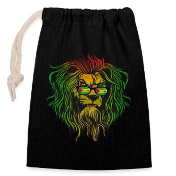 Sao Tomé et Principe - Sac cadeau en coton avec cordon (14 x 20 cm) - noir - Devant
