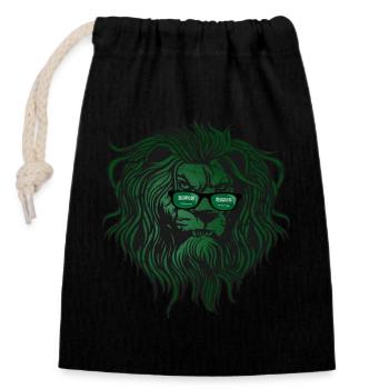 Saudi-Arabien - Verschließbarer Geschenkbeutel aus Baumwolle (14x20cm) - Schwarz - Vorne