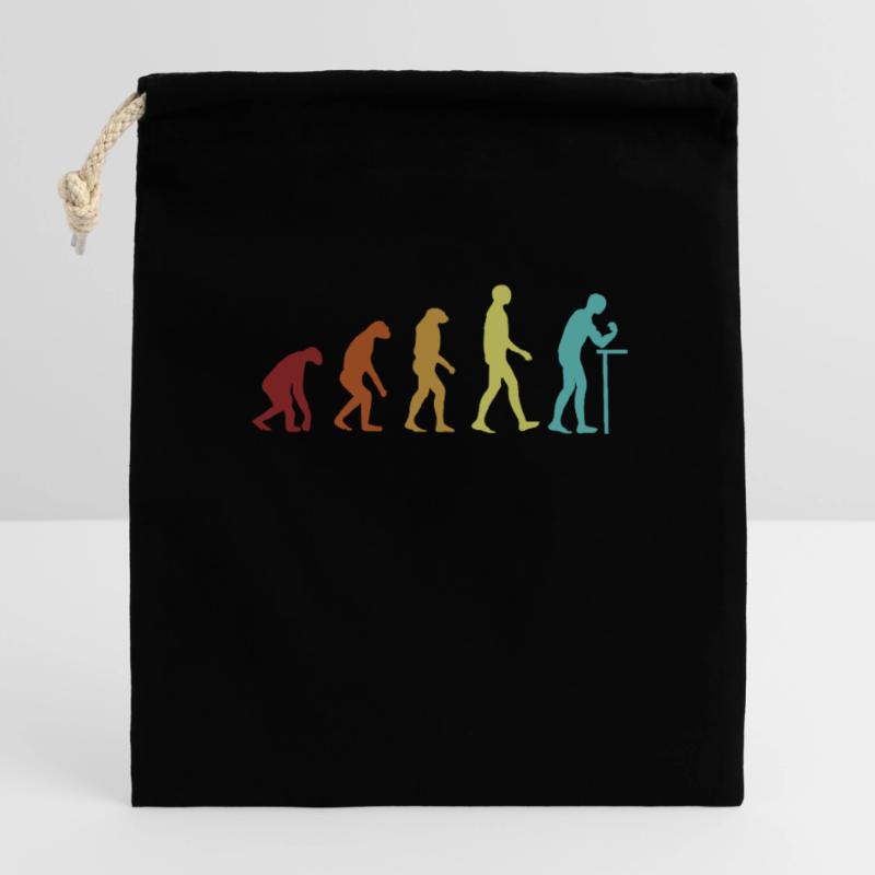 Arm Wrestling Evolution Techniques Exercise Arm Verschließbarer Geschenkbeutel aus Baumwolle (14x20cm)