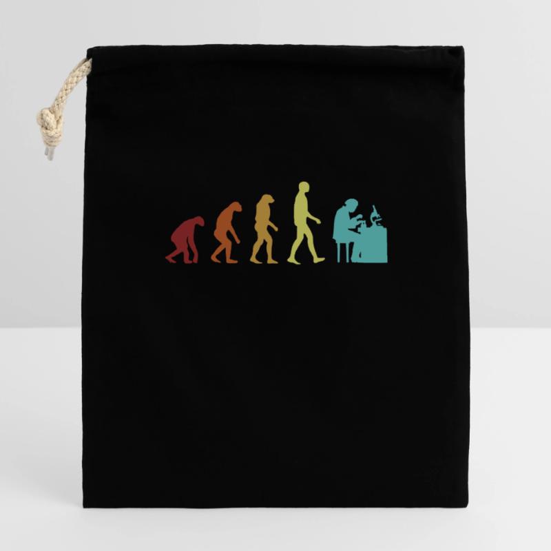Forensics Evolution Psychology Science Forensic Closable cotton gift bag (14x20cm)