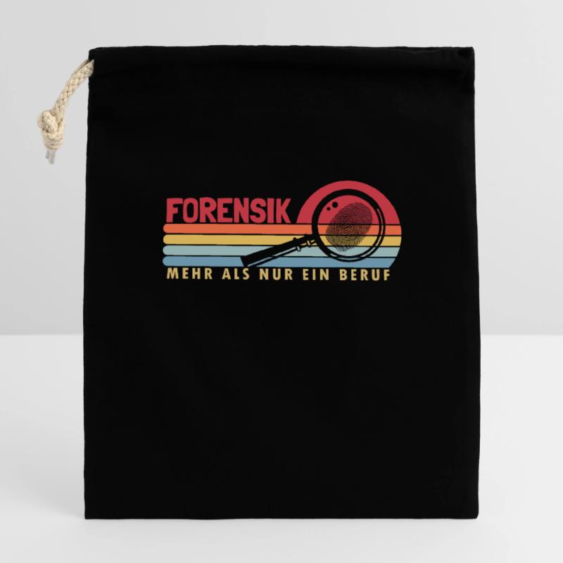 Forensik mehr als ein Beruf Science Forensic Sac cadeau en coton avec cordon (14 x 20 cm)