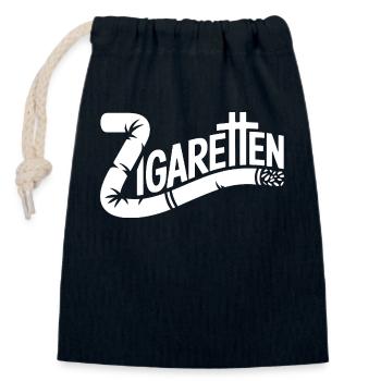 Zigaretten - Deutsche Memes - Verschließbarer Geschenkbeutel aus Baumwolle (14x20cm) - Navy - Vorne