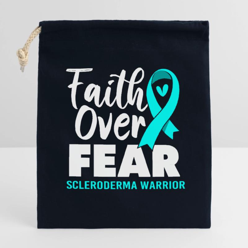 Scleroderma Closable cotton gift bag (14x20cm)