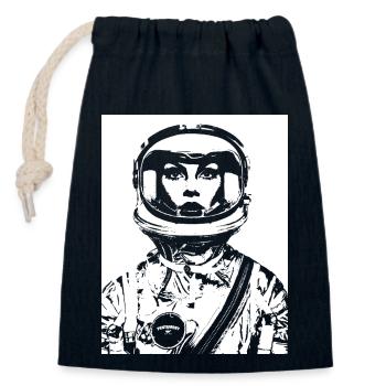 ASTRONAUT ASTRONAUT WOMAN WOMEN'S POWER STENCIL - Closable cotton gift bag (14x20cm) - navy - Front