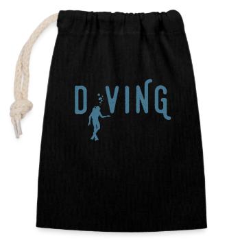 Scuba Diving Goggles Diving Mask Scuba - Closable cotton gift bag (14x20cm) - black - Front