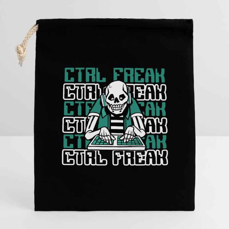 CTRL Freak Software Developer Developer Closable cotton gift bag (14x20cm)