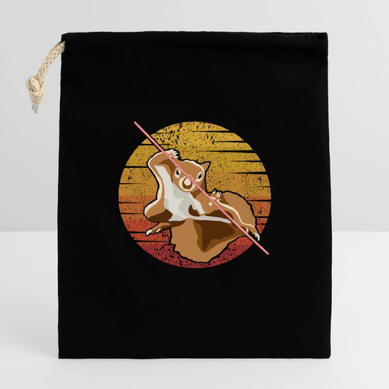 Fox Squirrel Squirrel Squirrel Squirrel Closable cotton gift bag (14x20cm)