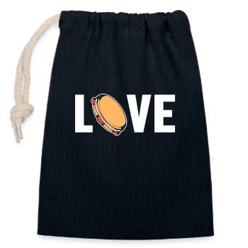 Capoeira Love Ginga Capoeirista Tanz - Verschließbarer Geschenkbeutel aus Baumwolle (14x20cm) - Navy - Vorne