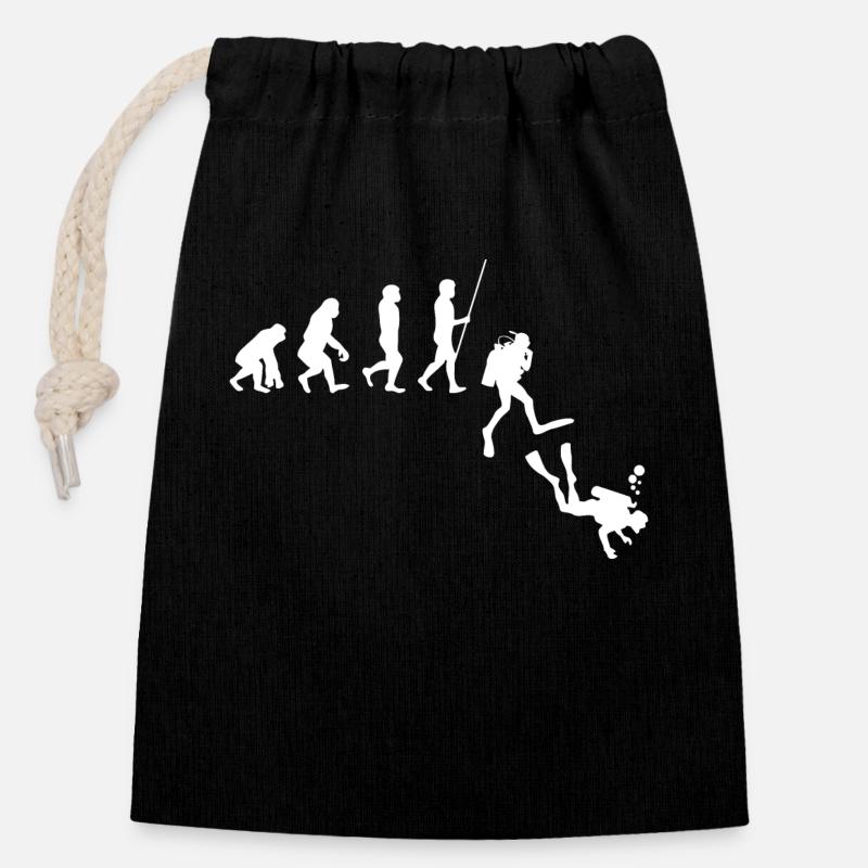 Revolution - Sac cadeau en coton avec cordon (14 x 20 cm) - noir