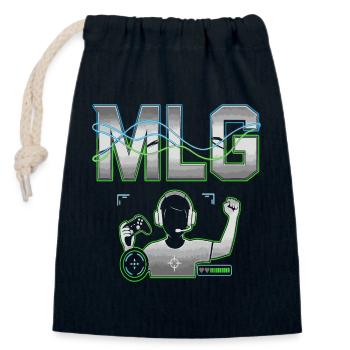Spielkonsole und Headset Major League Gaming - Verschließbarer Geschenkbeutel aus Baumwolle (14x20cm) - Navy - Vorne