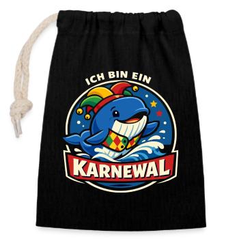 I'm a Carnewal Costume Party Funny - Closable cotton gift bag (14x20cm) - black - Front