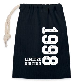 28th Birthday 1998 Limited Edition Man Woman - Closable cotton gift bag (14x20cm) - navy - Front