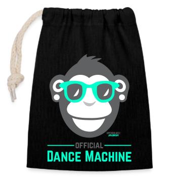 Official Dance Machine - Verschließbarer Geschenkbeutel aus Baumwolle (14x20cm) - Schwarz - Vorne
