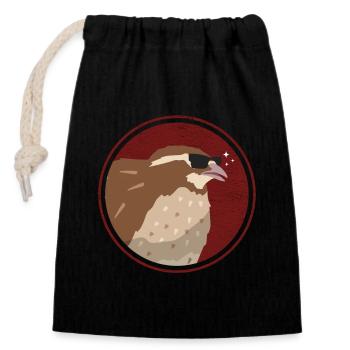 Quail Quail Keeping Quail Breeder Gift - Closable cotton gift bag (14x20cm) - black - Front