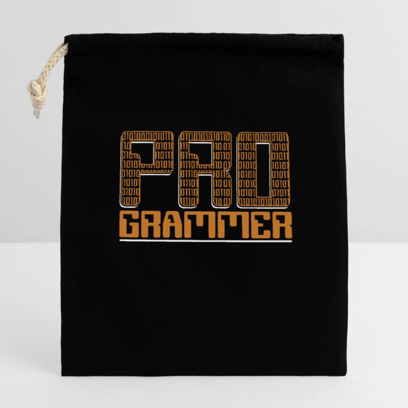 Programmer Developer Softwareentwickler Coder Verschließbarer Geschenkbeutel aus Baumwolle (14x20cm)