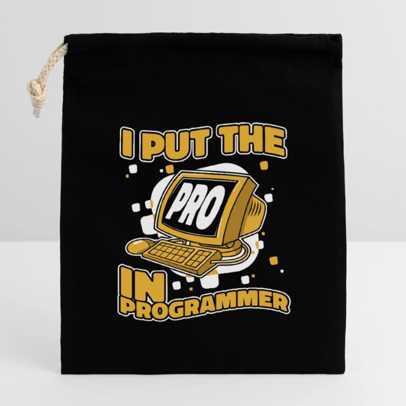 J’ai mis le pro dans Programmeur Developer Coder Sac cadeau en coton avec cordon (14 x 20 cm)