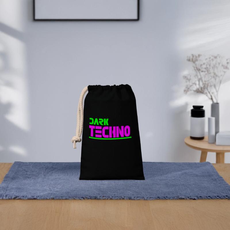 Düsterer Techno Verschließbarer Geschenkbeutel aus Baumwolle (14x20cm)