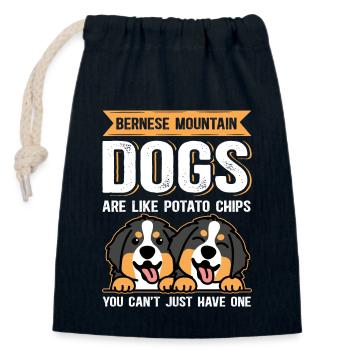 Bouvier bernois Chien de montagne suisse cadeau - Sac cadeau en coton avec cordon (14 x 20 cm) - bleu marine - Devant