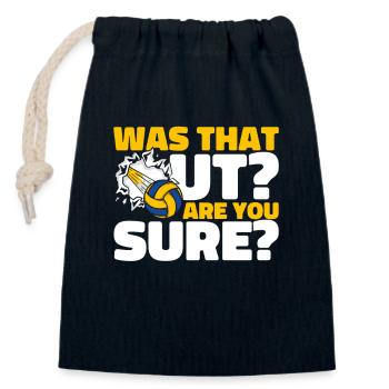 Est-ce que c’était un joueur de volley-ball un monstre de volley-ball - Sac cadeau en coton avec cordon (14 x 20 cm) - bleu marine - Devant